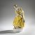 Dame im gelben Kleid, um 1909