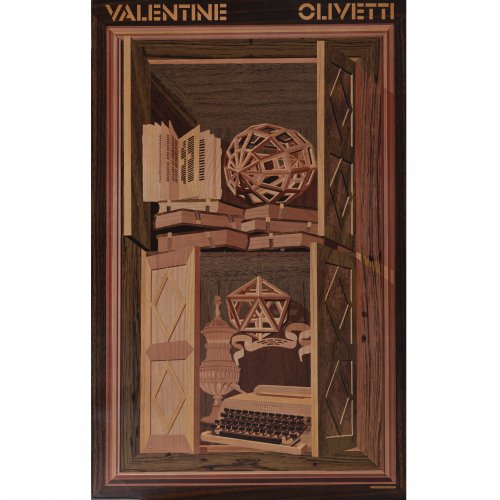 Plakat 'Valentine Olivetti', um 1970
