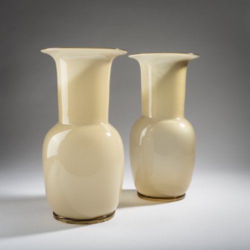 Paar Vasen 'Incamiciato', 1950er Jahre