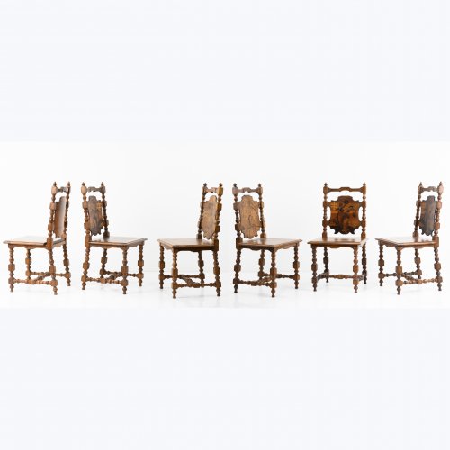 6 chairs, 1889/1890