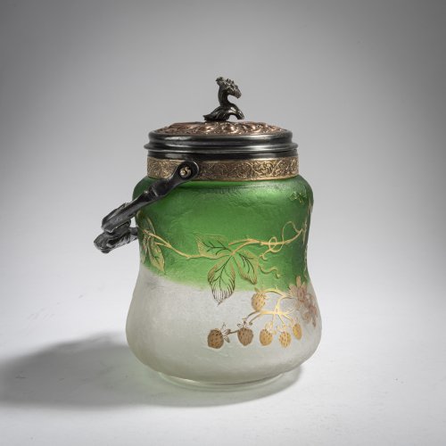 Candy jar with mounting, c.1897