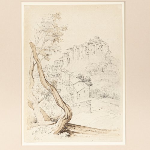 View of Olevano from the southeast, c. 1810