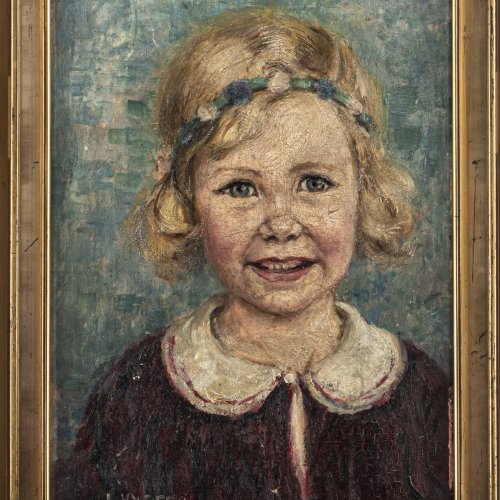 Child's portrait of Margret Solbach, c. 1940