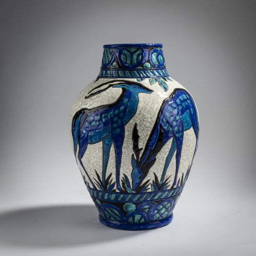 Vase 'Biches Bleues', um 1924