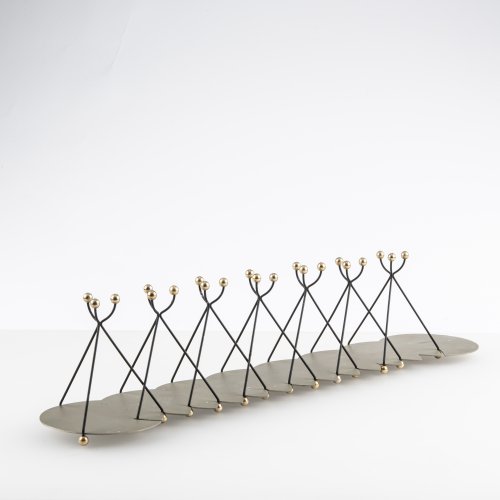 'Chanoukia' candlestick for eight candles, 1988