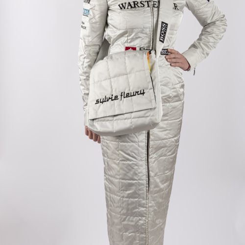 'Formula One Dress' und zugehörige Tasche, 1999