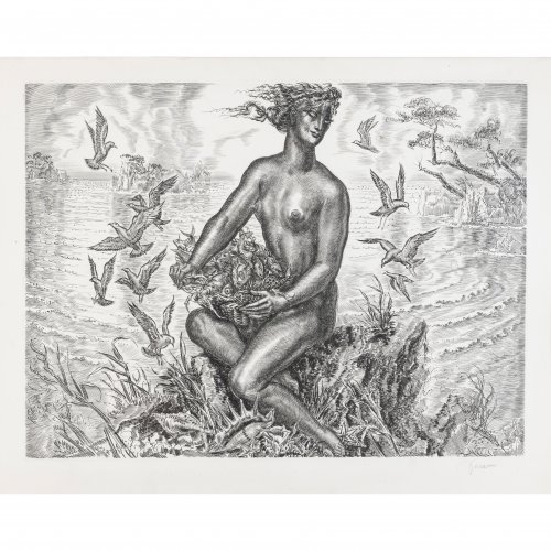 'La pêcheuse nue', 1975