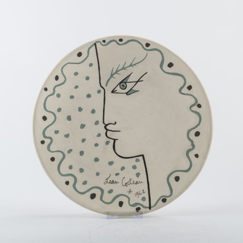 Ceramic plate 'Nérée', 1962