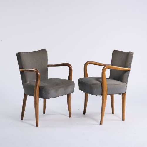 2 armchairs, 1930s/40s