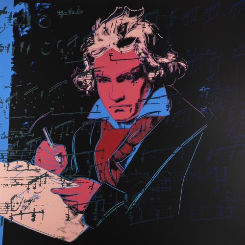 'Beethoven' (Red & Gray), 1987 (printed later)