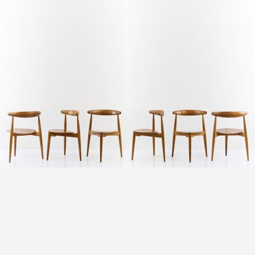 Six 'FH 4103' chairs, 1952