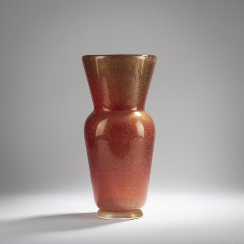 Tall 'Sommerso a bollicine' vase , 1939