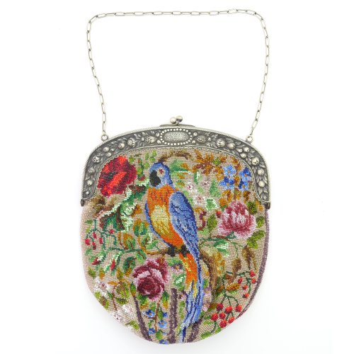 Bag with a parrot, c. 1900