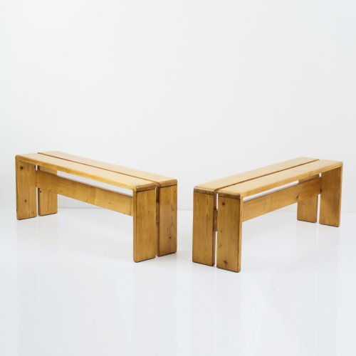 Two 'Les Arcs' benches, c. 1968