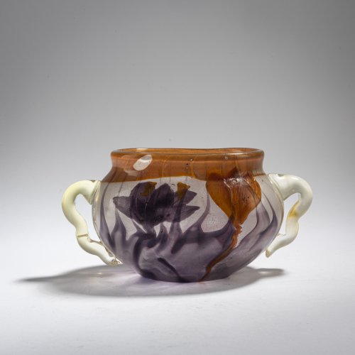 Marquetry vase with handles 'Crocus', 1897-98