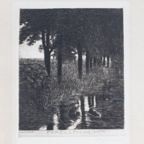 'Forellenweiher', um 1890