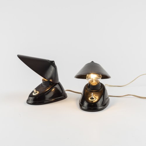Two '11641' bedside table/wall lights, 1930s