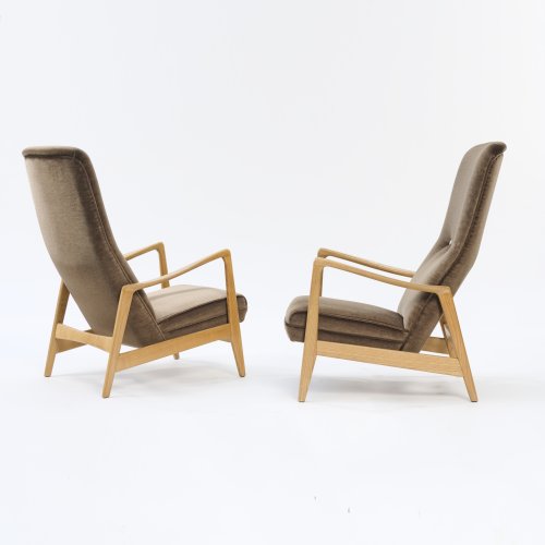 Two armchairs from the hotel 'Parco dei Principi Sorrento', c. 1960