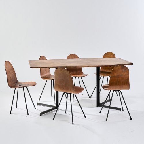 Sieben Stühle und ein Tisch, 1958