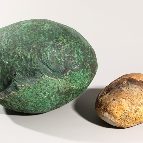 Piero Gilardi, Gufram, 2 sculptural stones, model Sassi, early version