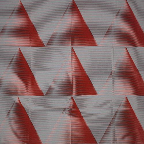 Two fabric swatches, 'Pyramide - Cone', 1974