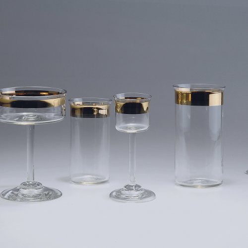 Sexpartite glass set from the 'Wertheim' service,