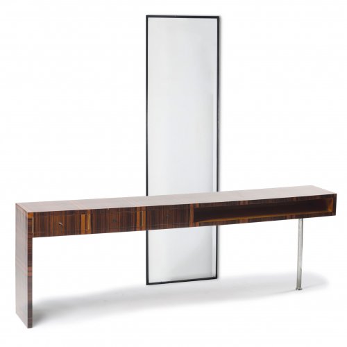 Console table with wall mirror, 1930s