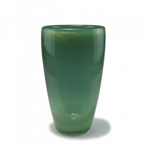 Tall 'Sommerso a bollicine' vase, c1934-36