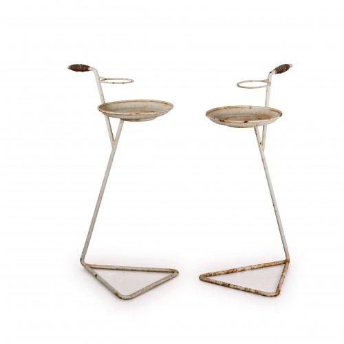 Pair of serving stands, c1950