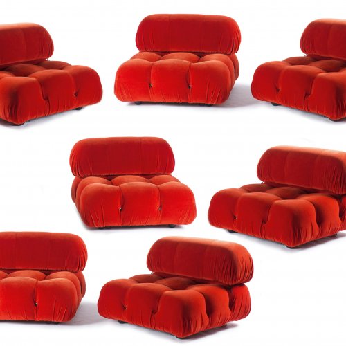 Four 'Camaleonda' lounge chairs, 1971 - Four chairs in the bottom row