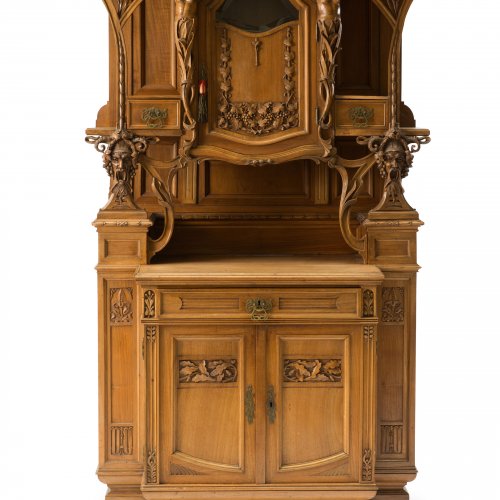 Cabinet with attachment, c1900