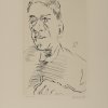'Self Portrait with etching needle', 1970