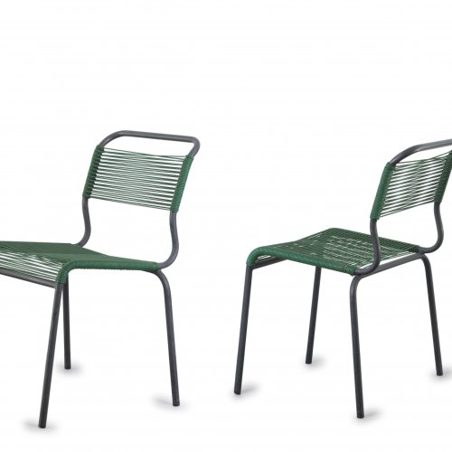 Four '130' stacking chairs,  1947