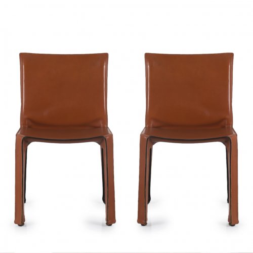 Eight 'Cab 412' chairs, 1977