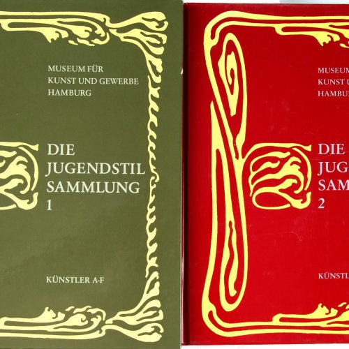 Two books: Museum for Arts and Crafts Hamburg, Jugendstilsammlung vol. 1 and 2