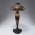 Tall 'paysage lacustre' table light, c1910