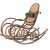 Rocking chair with stowable footstool, c1890