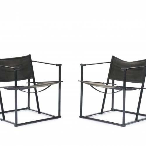 Two 'Cubic FM 60/61' chairs, 1980