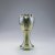 Vase with galvanic silver overlay, c1900
