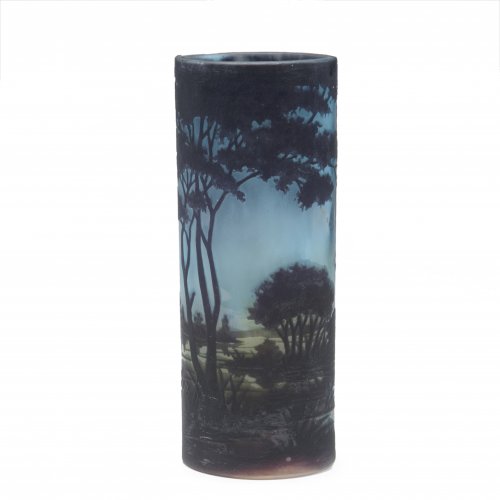 'Paysage lacustre' vase, c1910