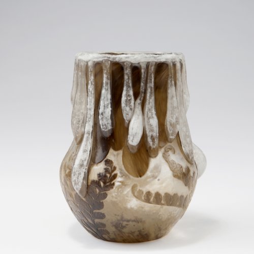 'Ecume de Mer' verre églomisé vase, c1903