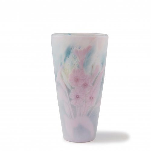'Primevères roses' Intercalaire vase, c1902