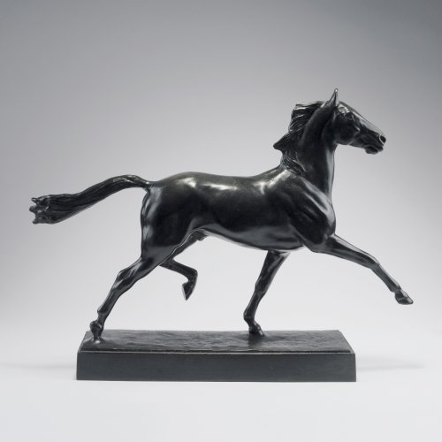 Trabendes Pferd, um 1908