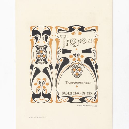 'Tropon', from L'Art Décoratif No. 1, 1897