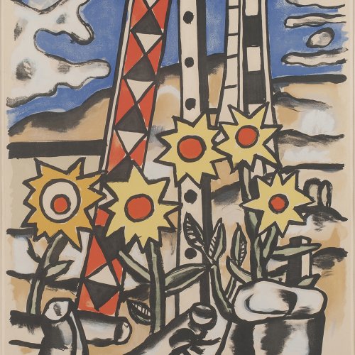 'Composition with sunflowers', 1950/1955 (after)
