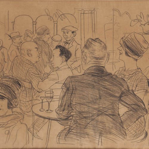 'Café house scene', 1920s 