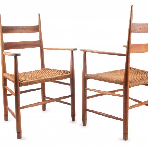 Two armchairs, c1920