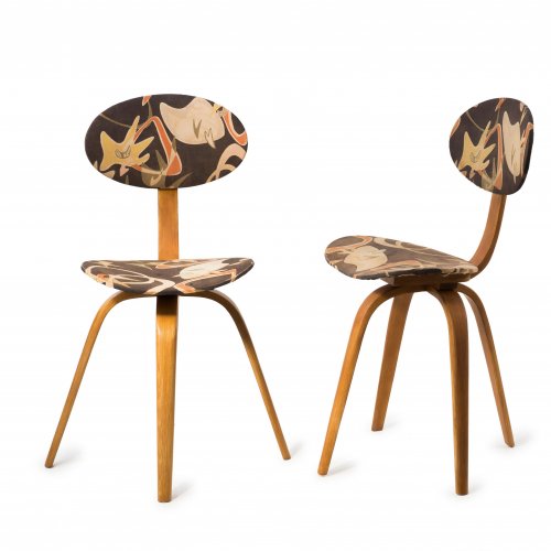 Two 'Bow-Wood' chairs, c. 1950