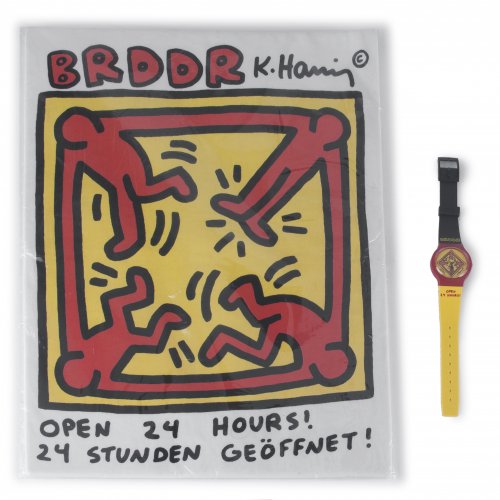 Armbanduhr und T-Shirt 'BRDDR', 1990
