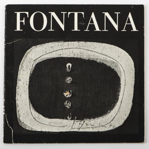 'Ceramiche di Fontana', signierter Ausstellungskatalog mit einem Cover als 'Concetto Spaziale', 1962